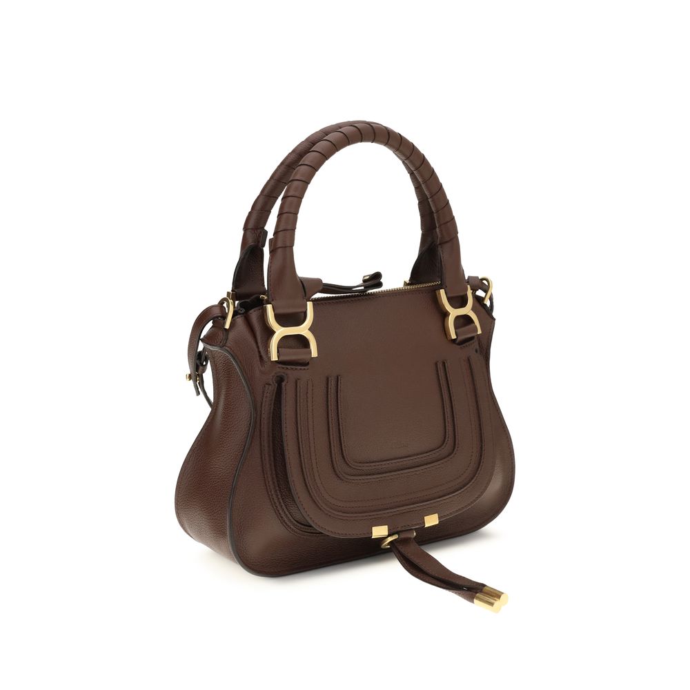 Bolso de mano Chloé de piel de becerro marrón Bos Taurus
