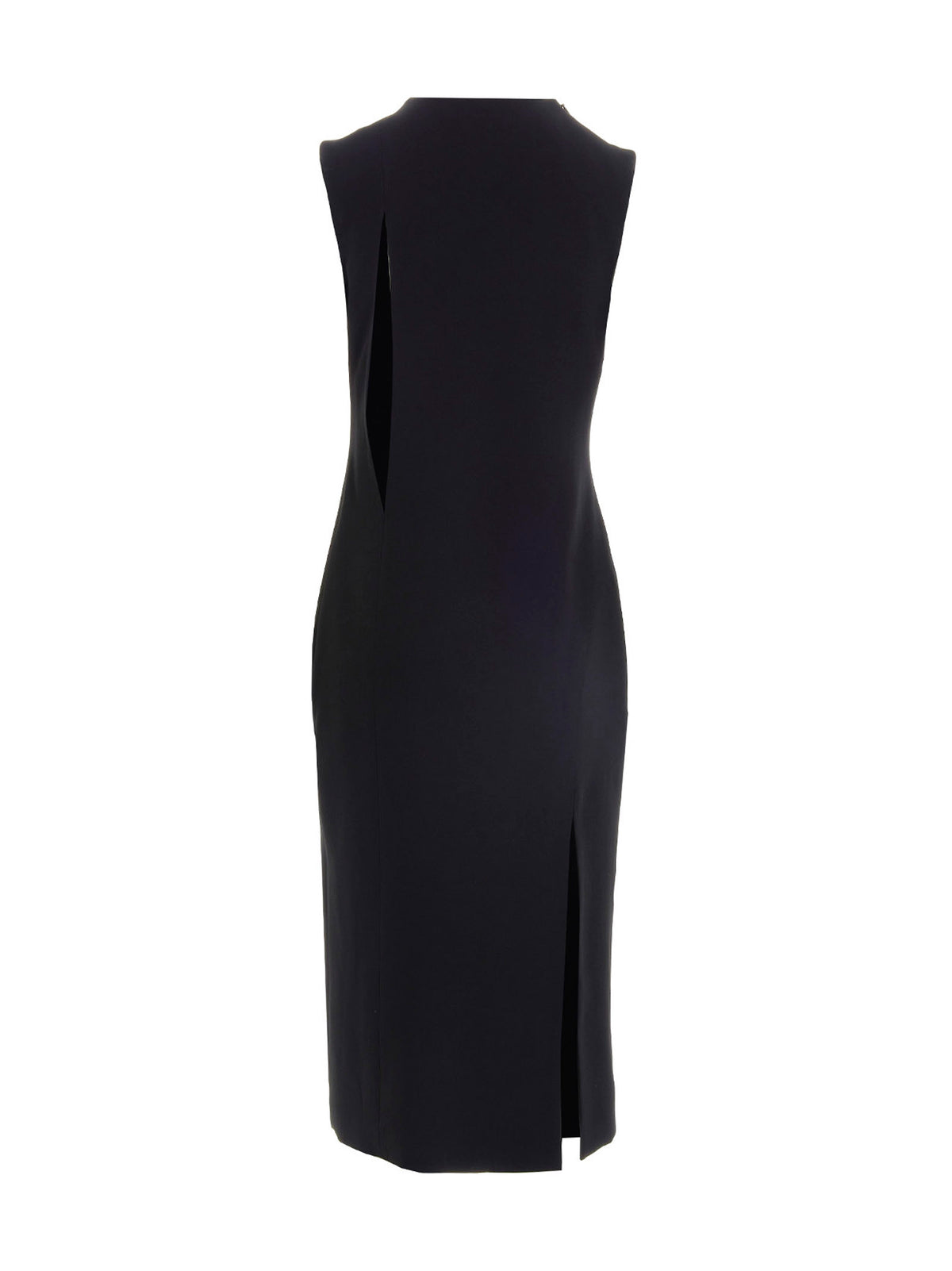 Versace Black Acetate Midi Dress