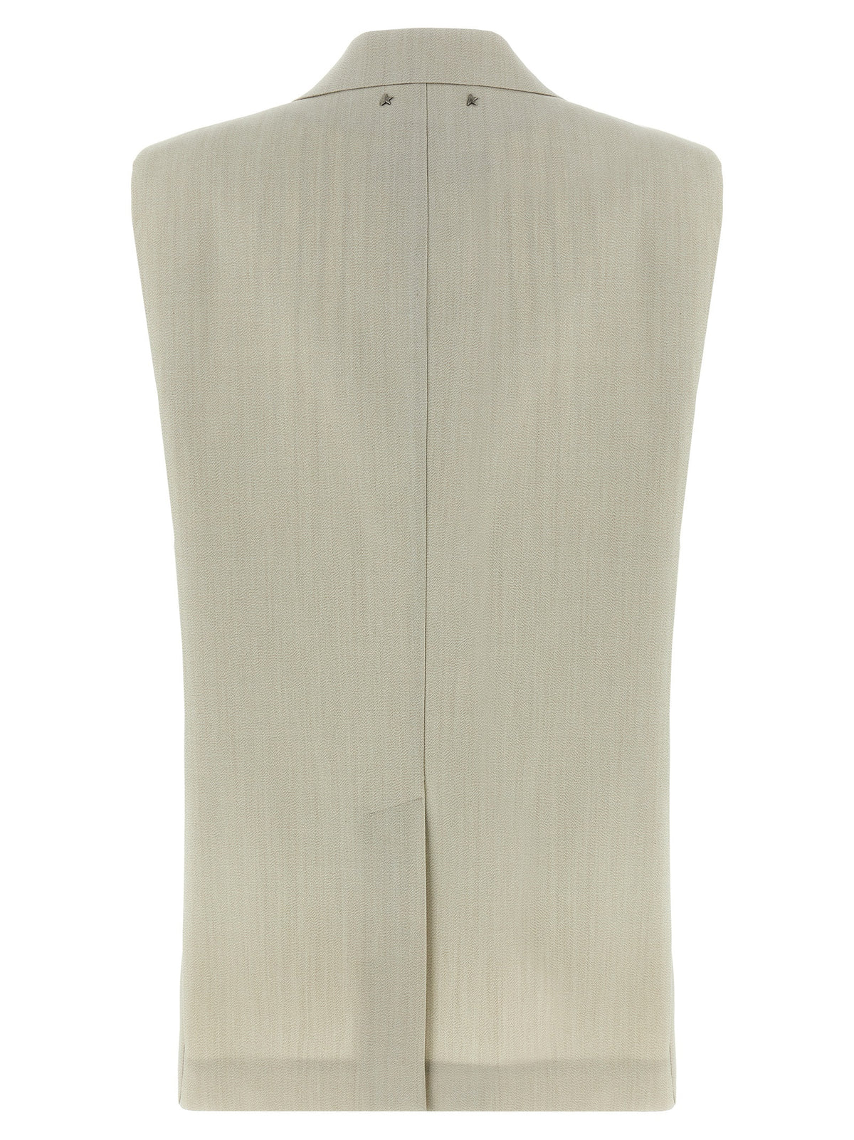 Golden Goose Beige Virgin Wool Sleeveless Jacket