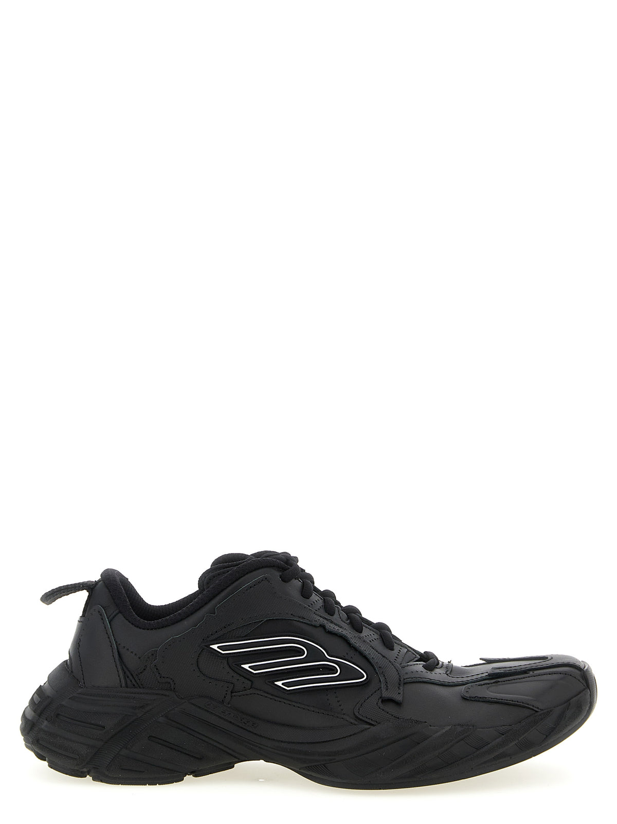 Balenciaga Black Calfskin Athletic Sneakers