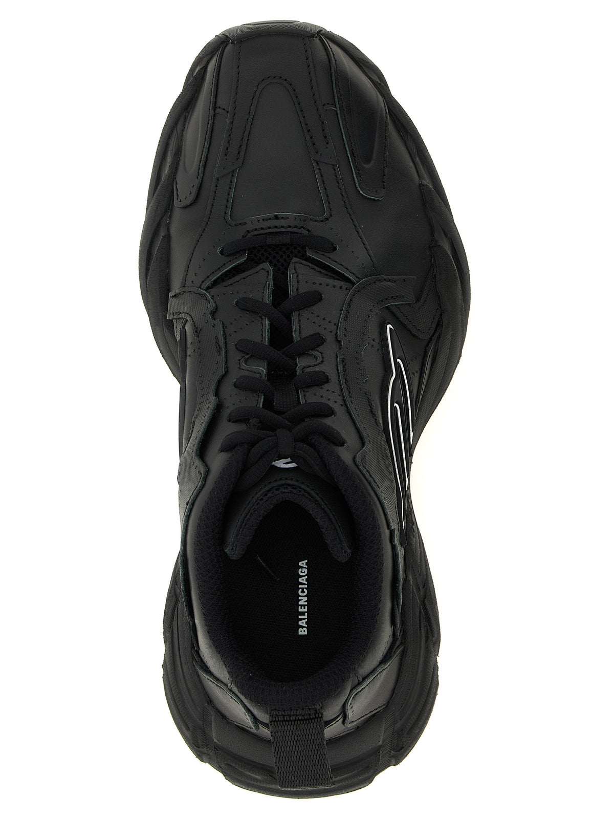 Balenciaga Black Calfskin Athletic Sneakers