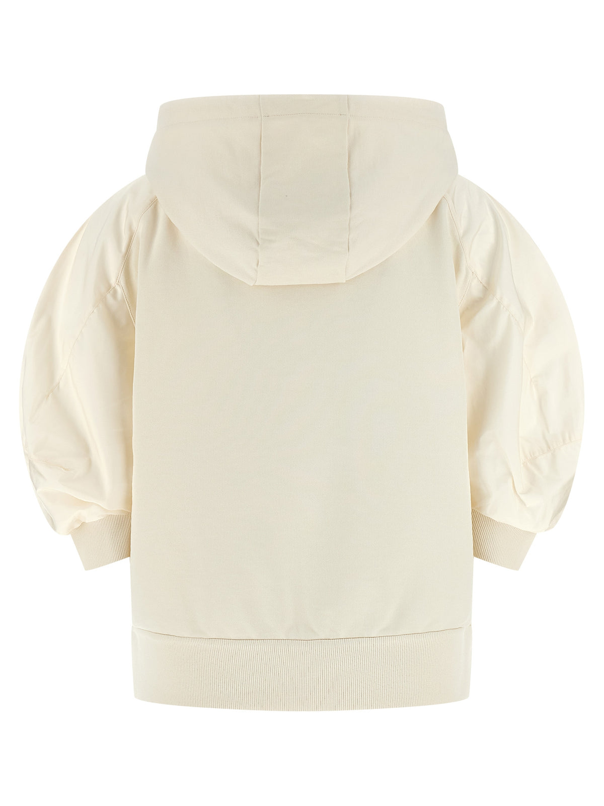 Moncler White Cotton Hoodie