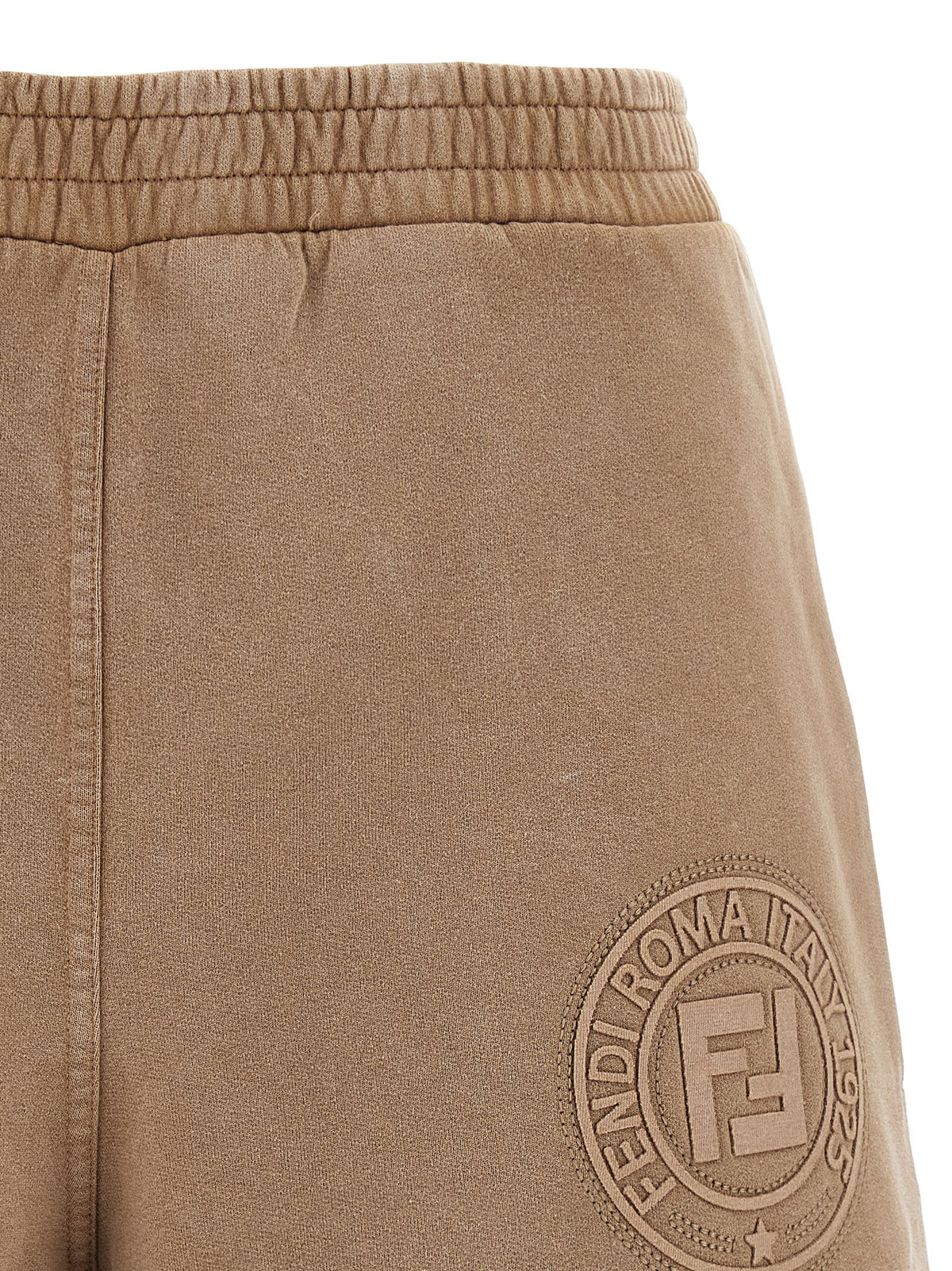 Fendi Brown Cotton Bermuda Shorts