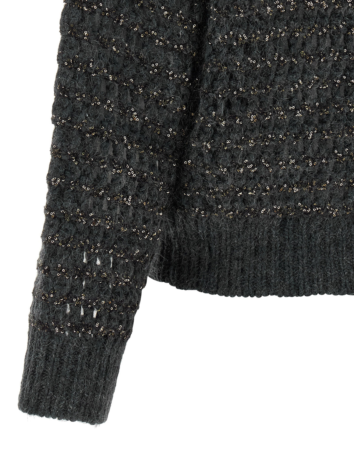 Brunello Cucinelli Gray Elastane Cardigan