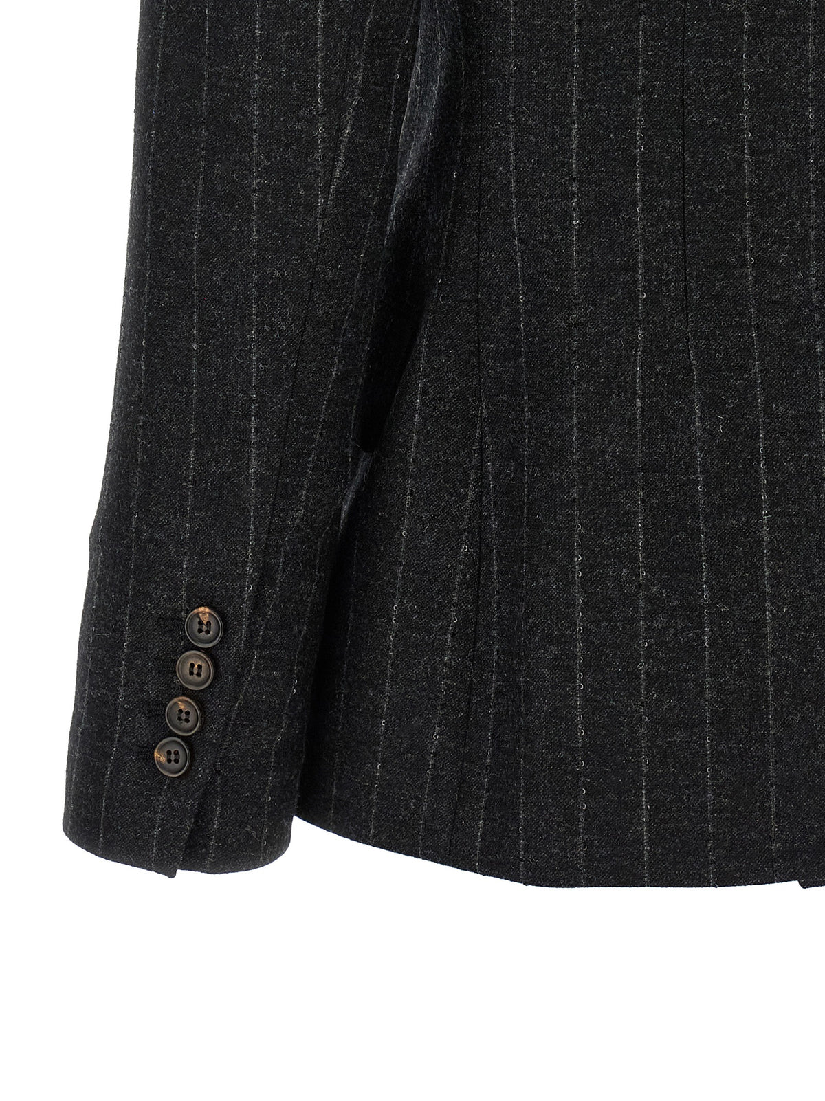 Brunello Cucinelli Gray Virgin Wool Blazer