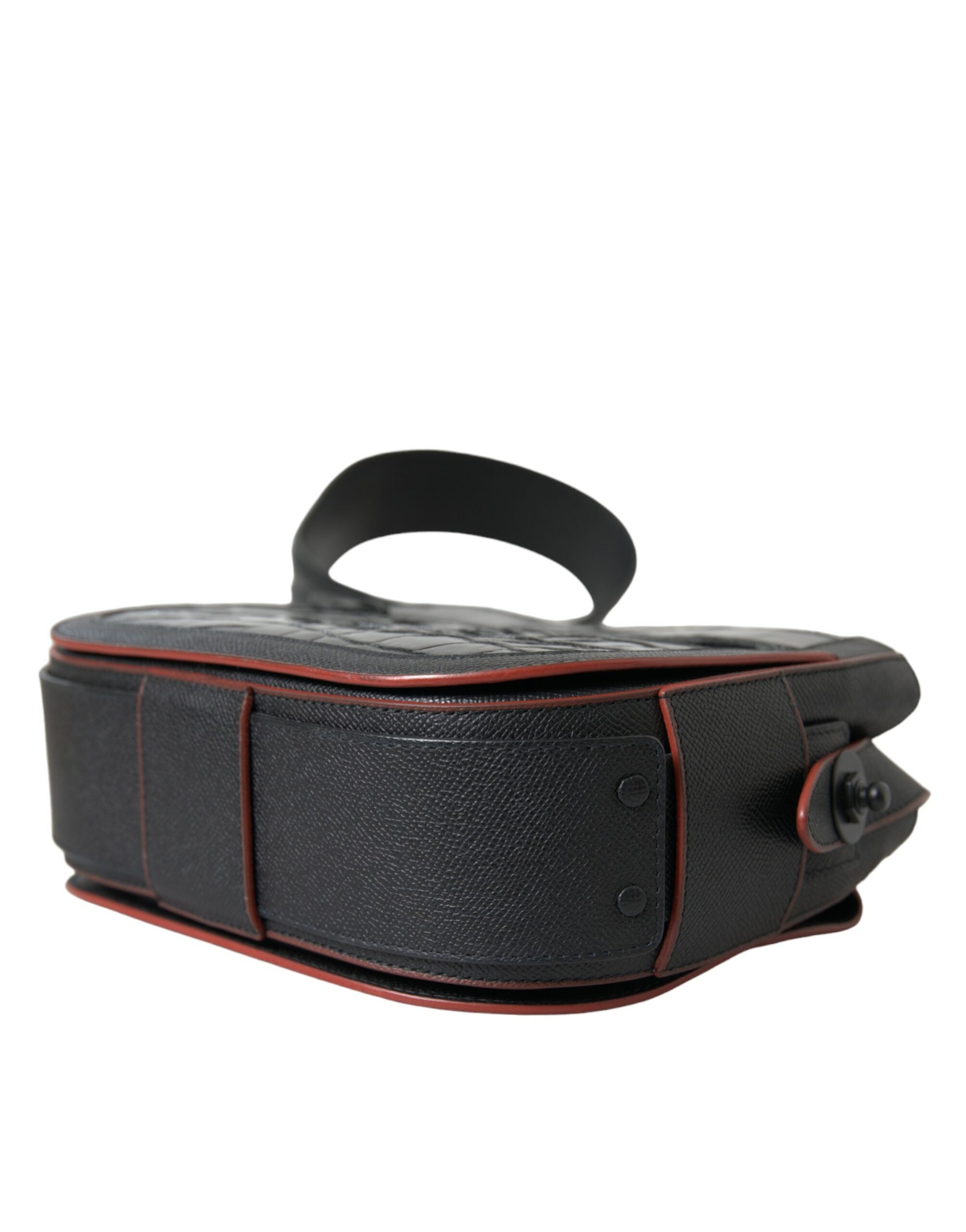 Balenciaga Black Exotic Leather Shoulder Crossbody Camera Bag
