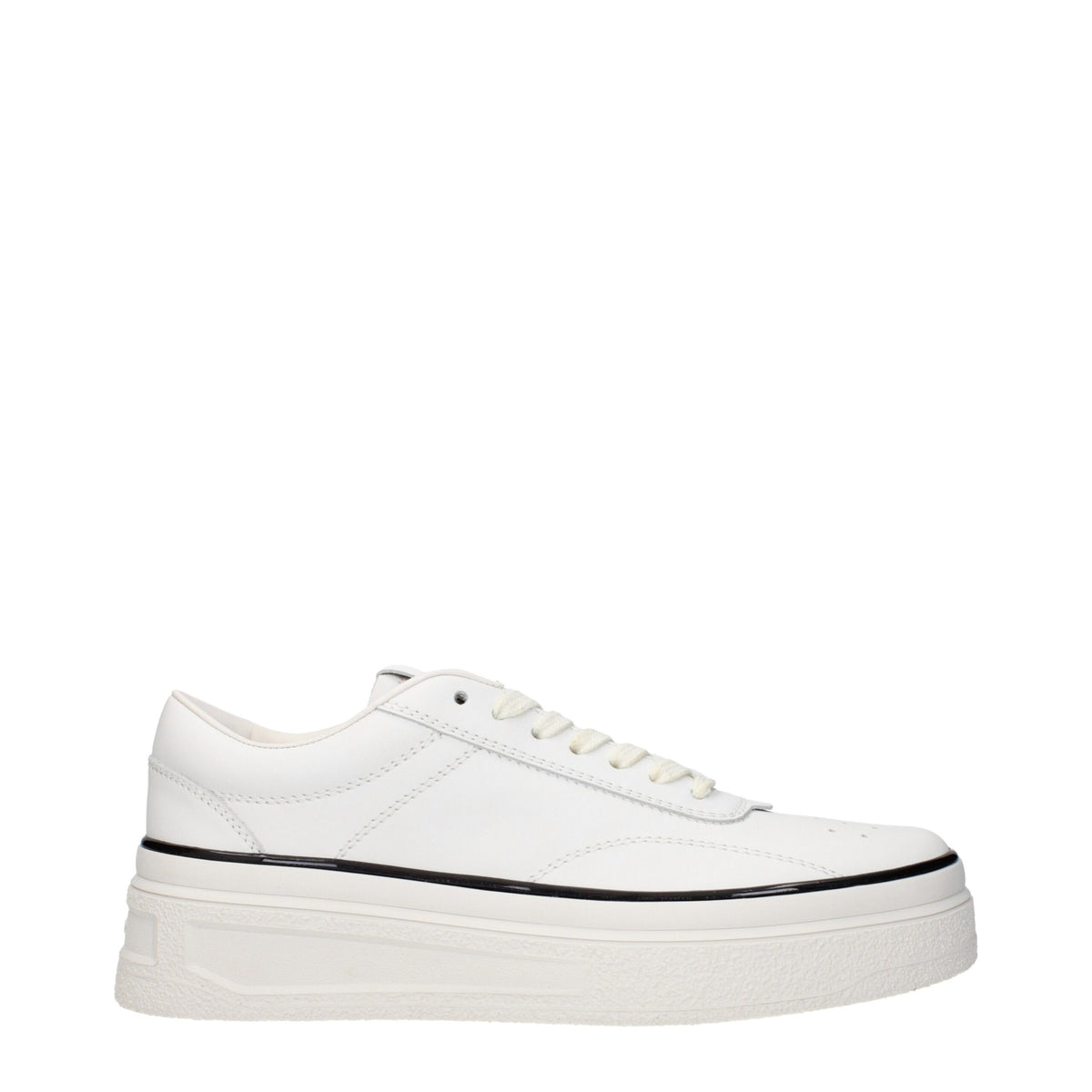 Jil Sander White Leather Low Top Sneakers