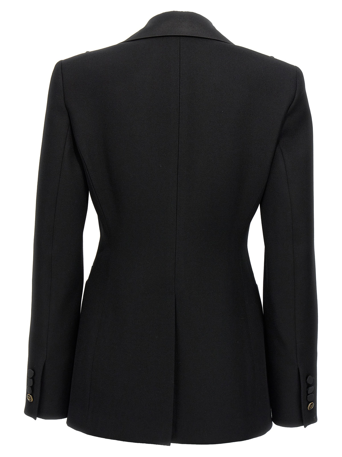 Max Mara Black Virgin Wool Blazer