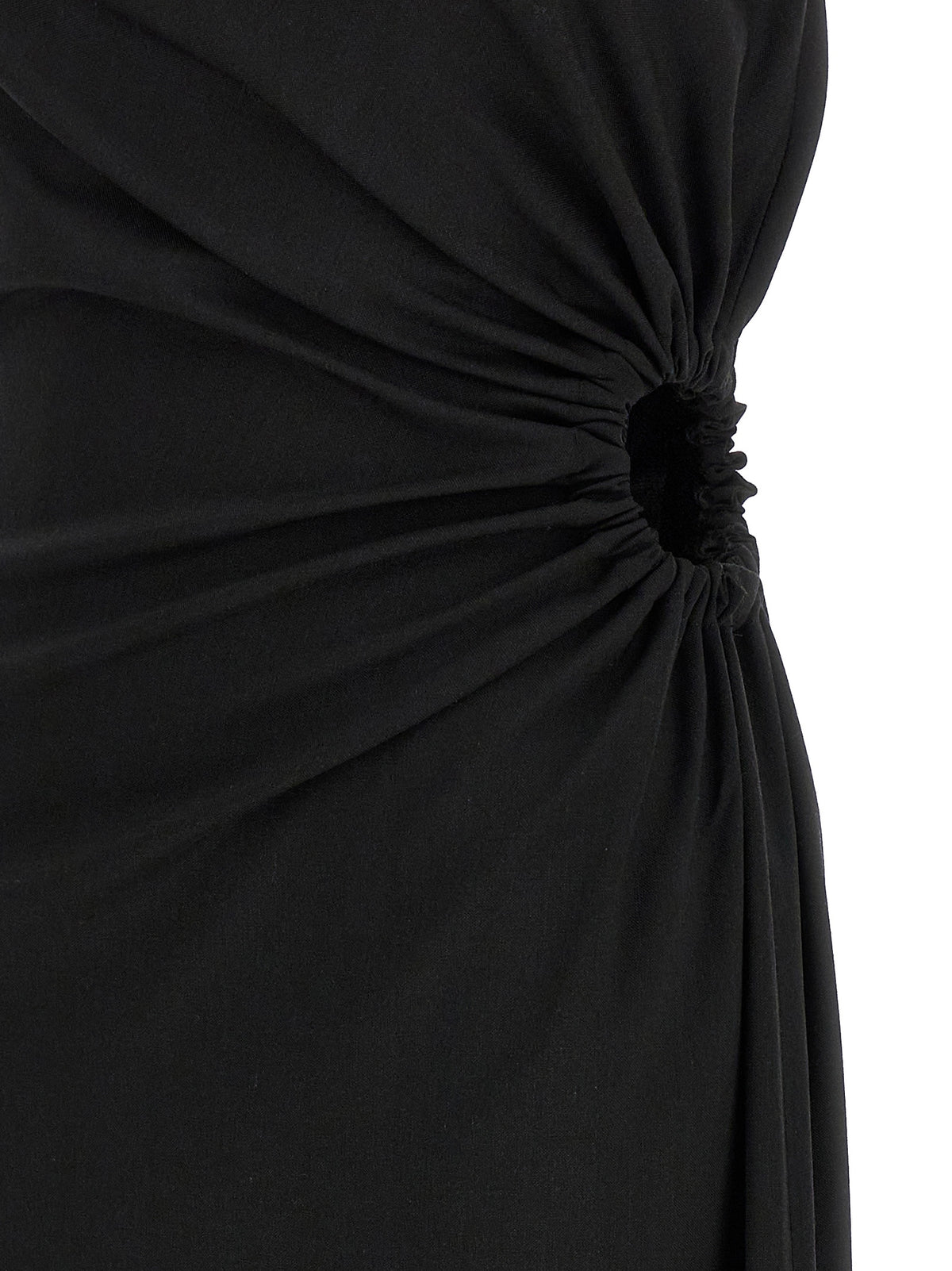Max Mara Black Virgin Wool Long Dress