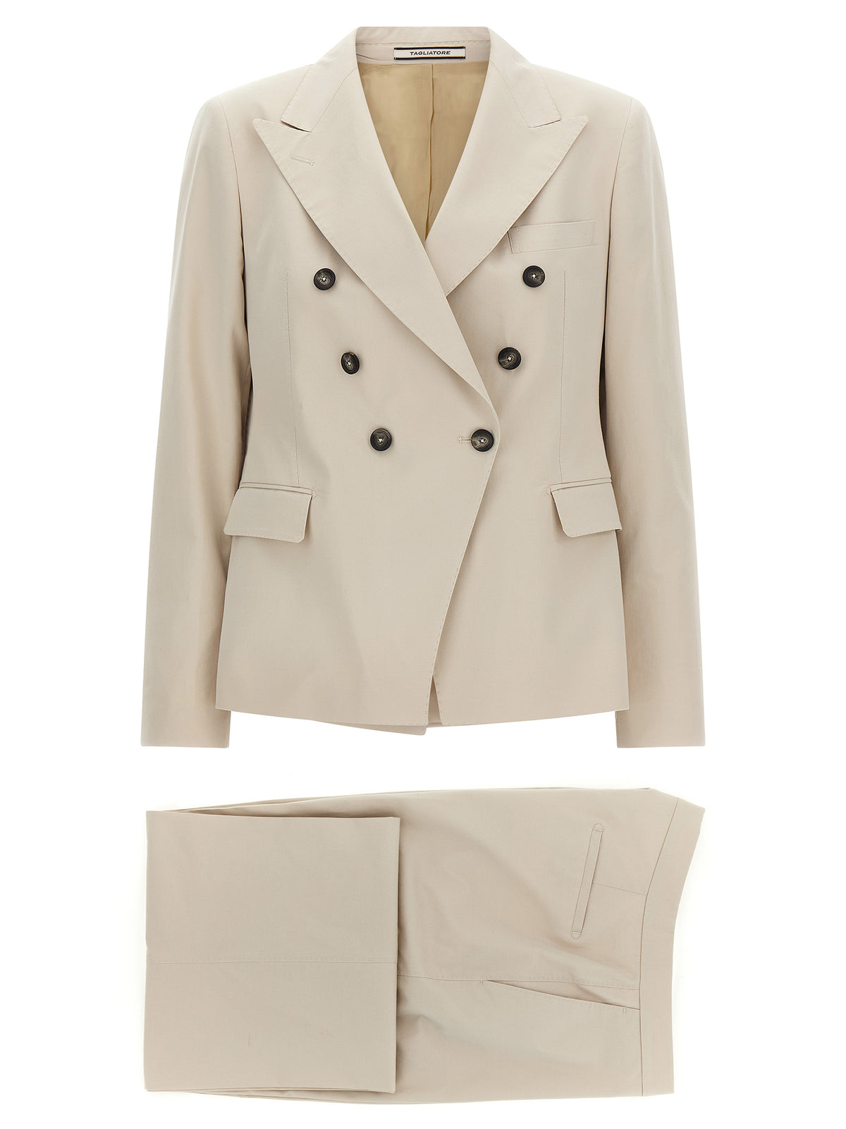 Tagliatore Beige Cotton Blazer