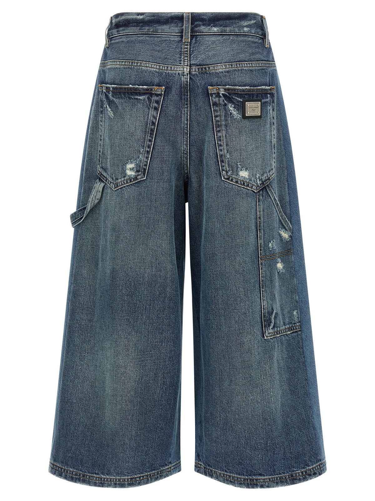 Dolce & Gabbana Blue Cotton Bermuda Shorts