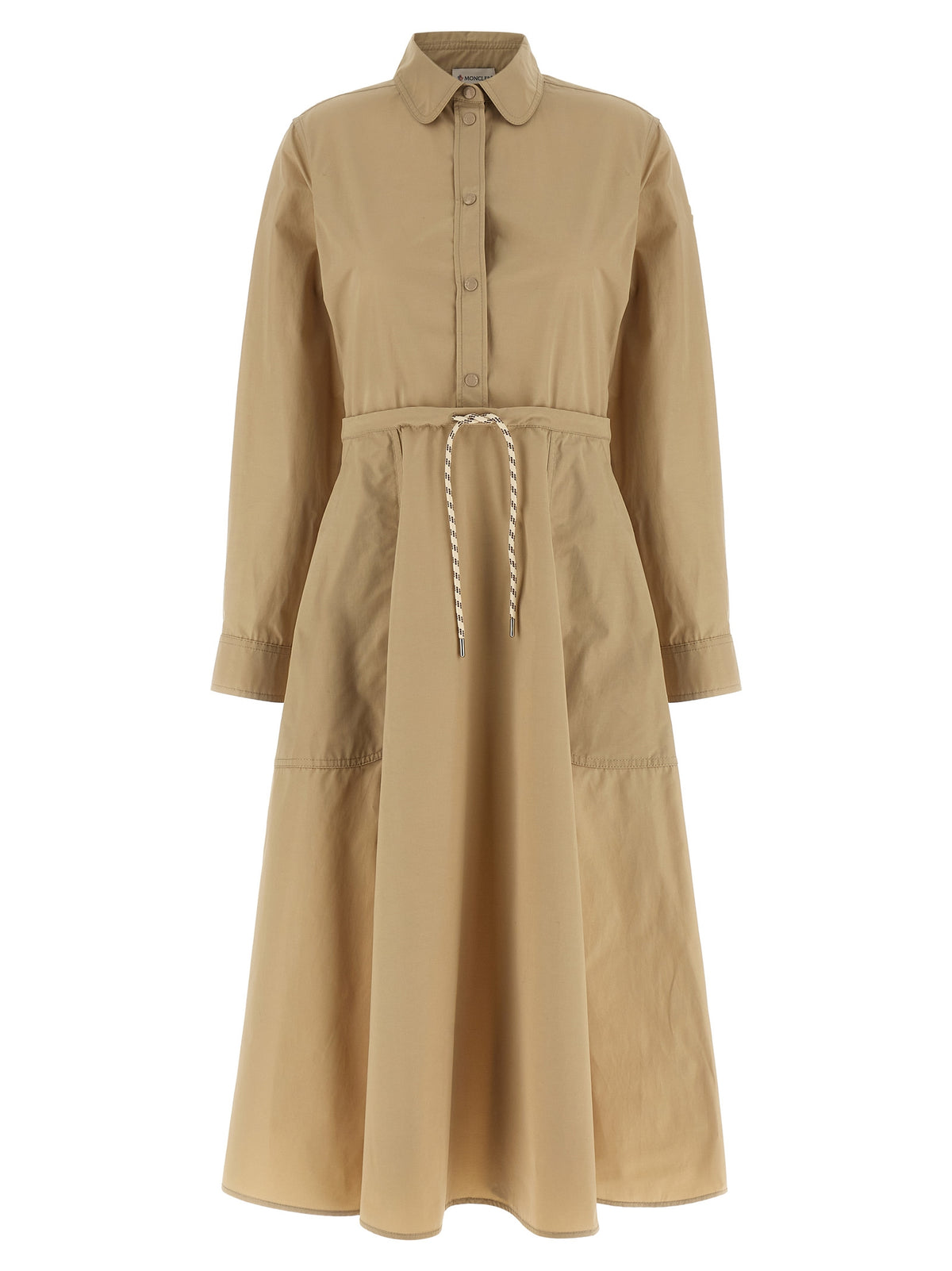 Moncler Beige Polyester Long Dress