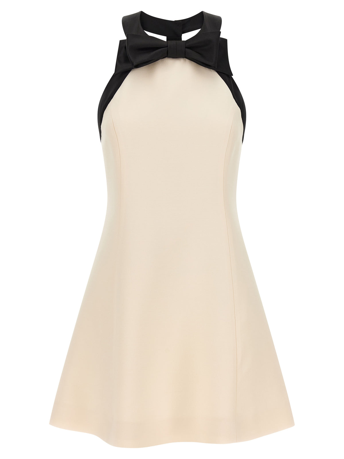 Valentino Garavani Bicolor Virgin Wool Short Dress