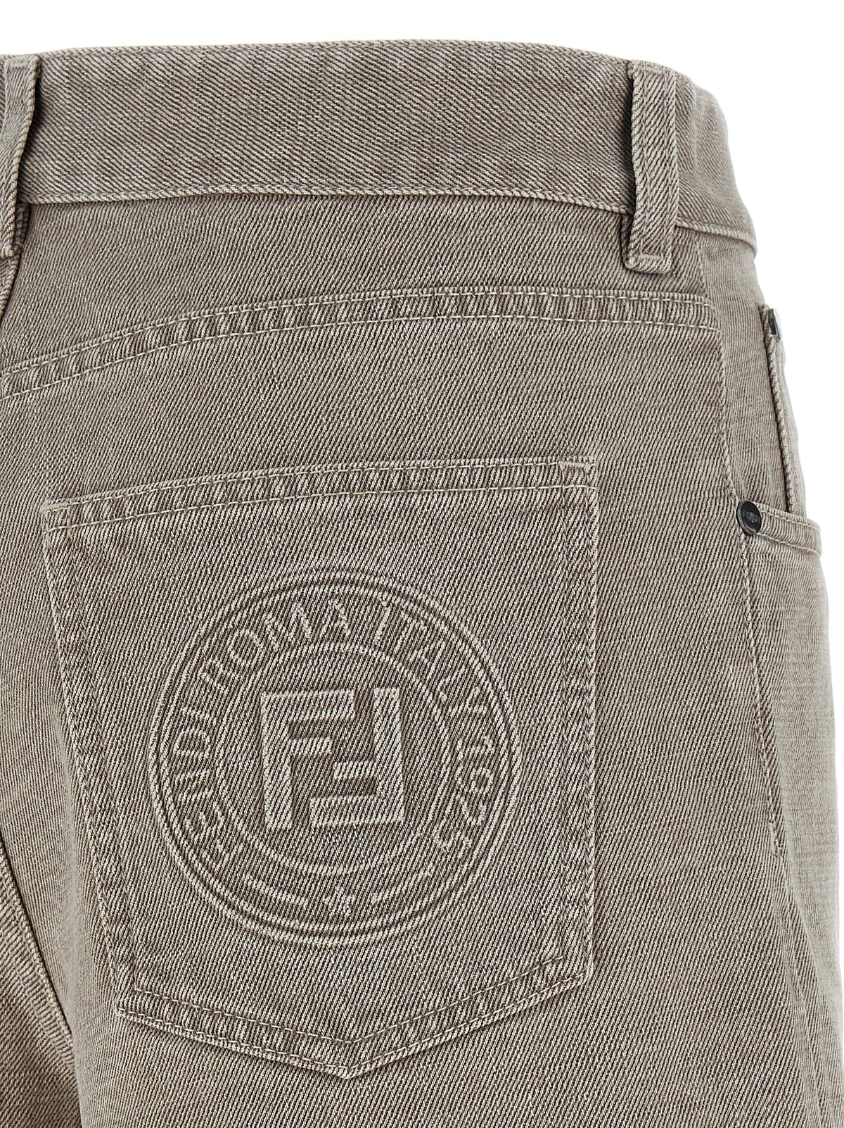 Fendi Beige Cotton Bermuda Shorts