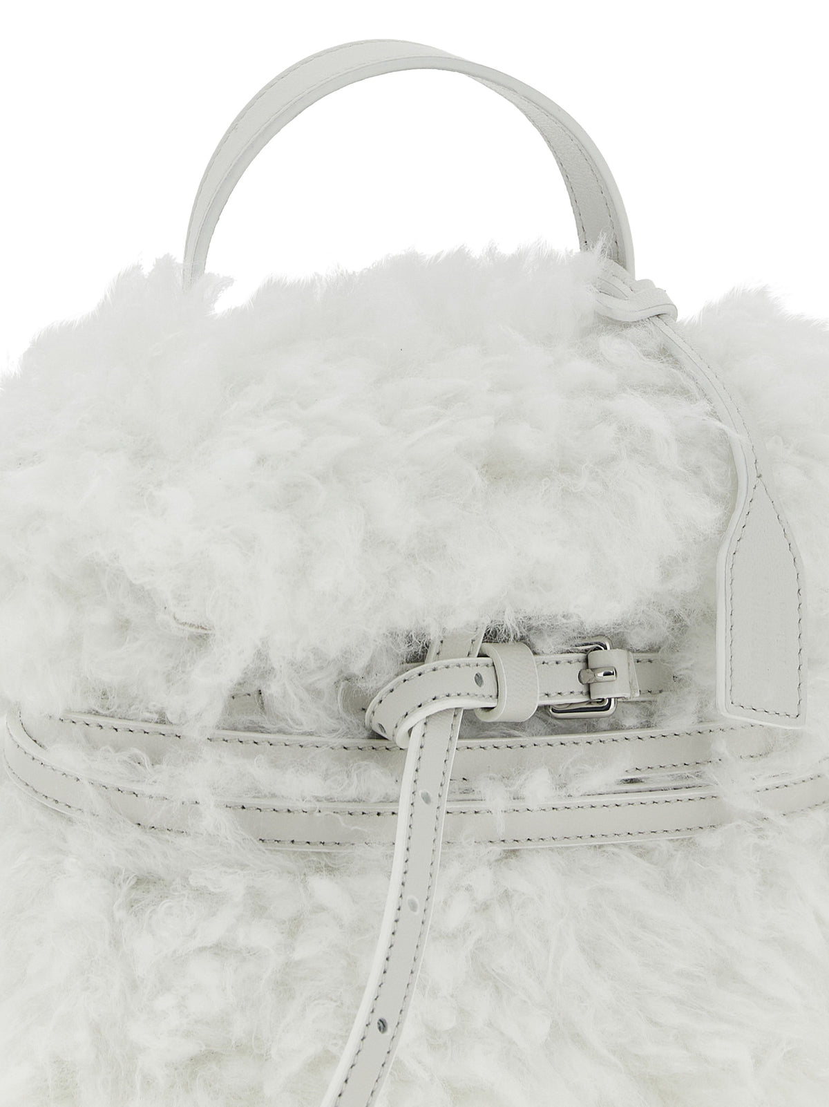 Moschino White Leather Handbag