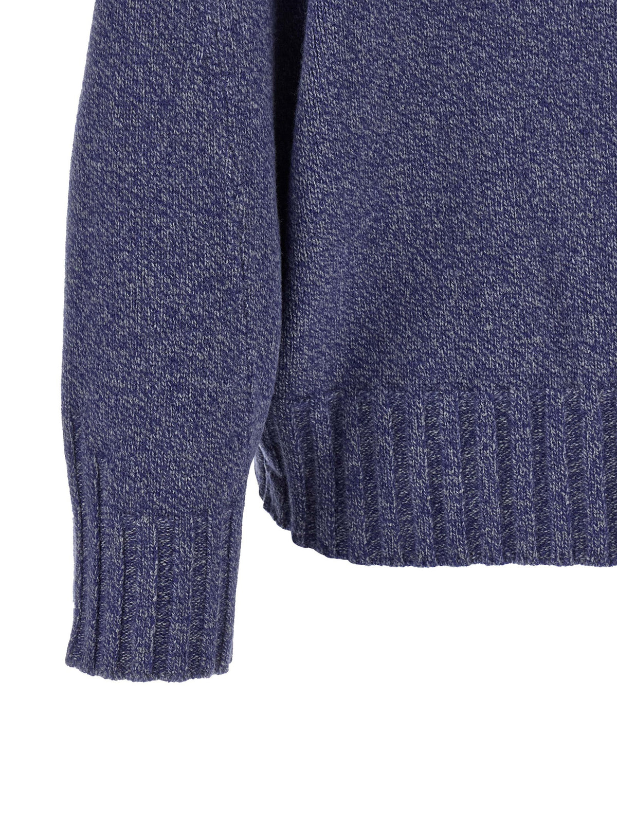 The Attico Blue Virgin Wool Cardigan