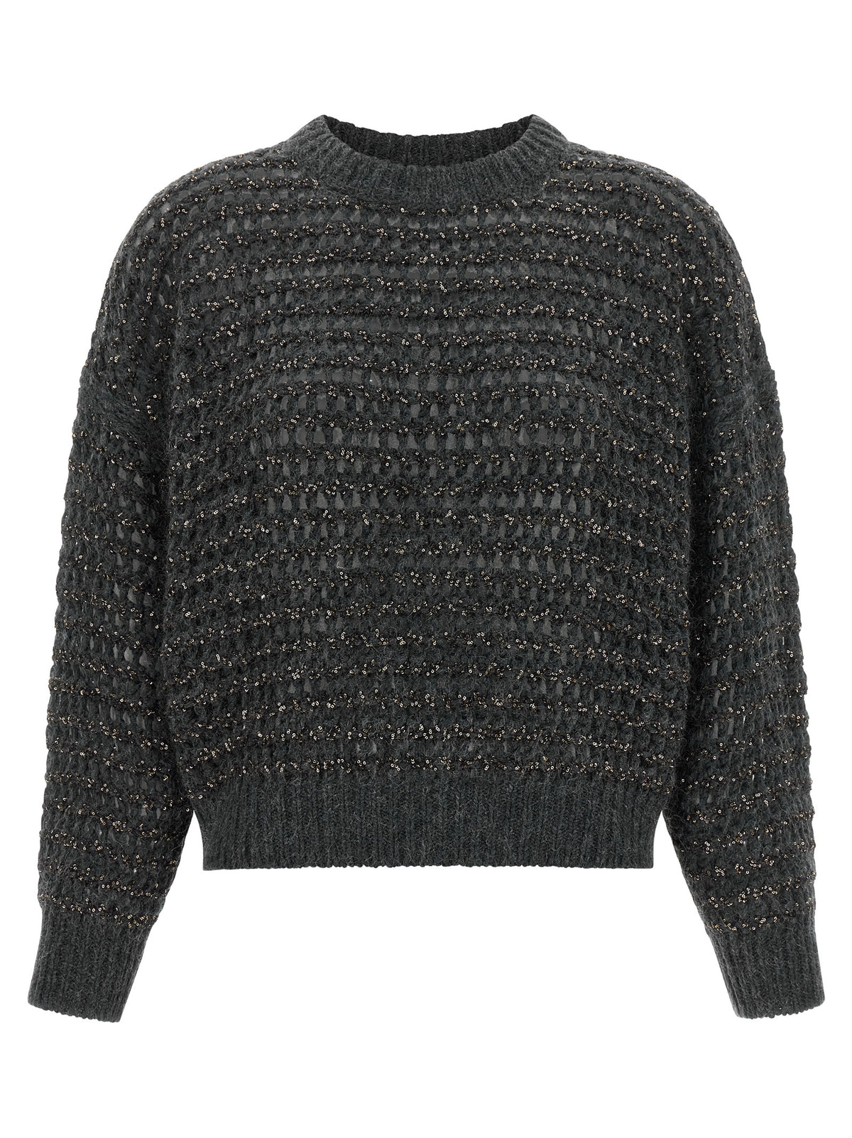 Brunello Cucinelli Gray Elastane Cardigan