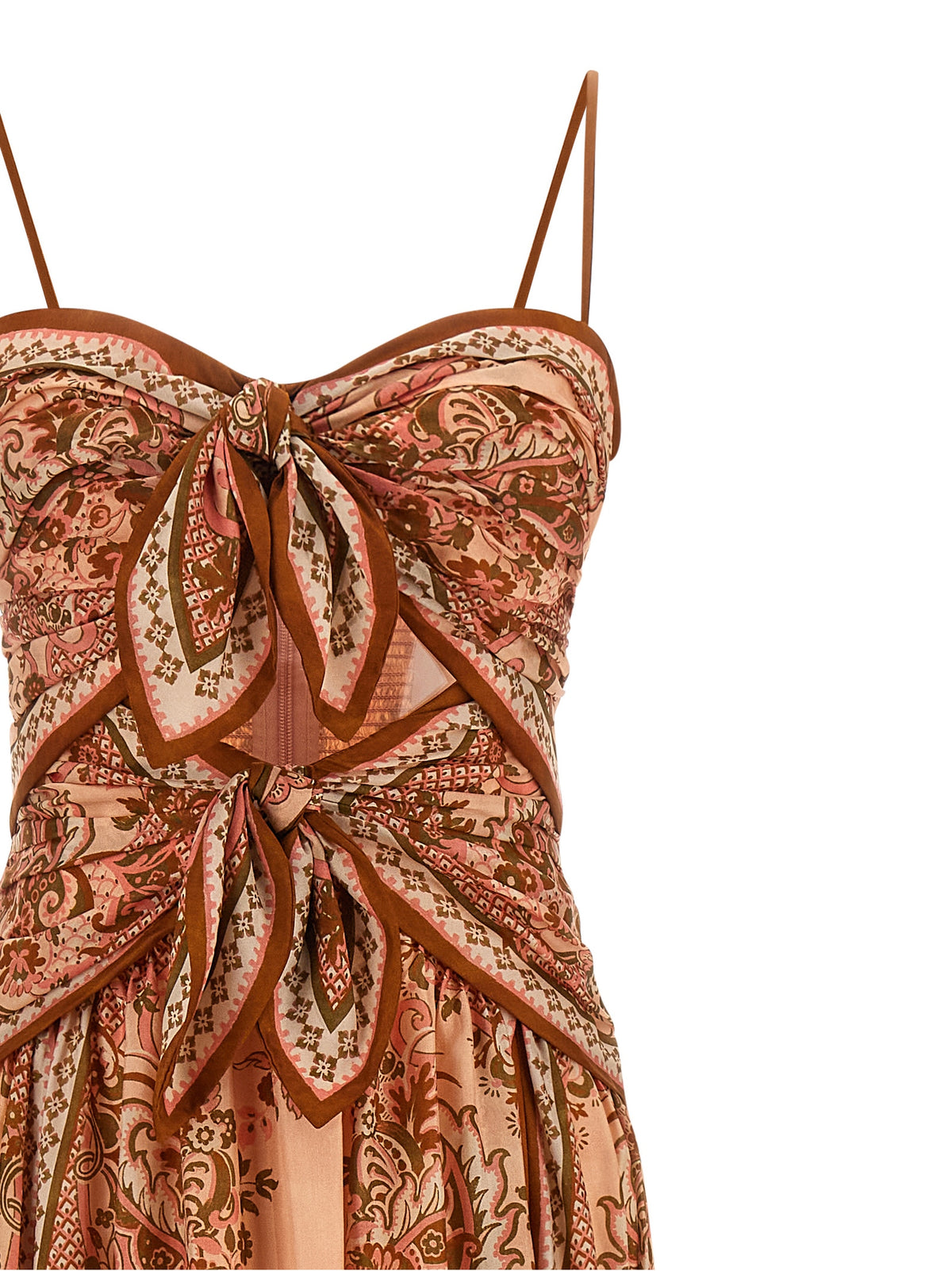Zimmermann Multicolor Silk Midi Dress