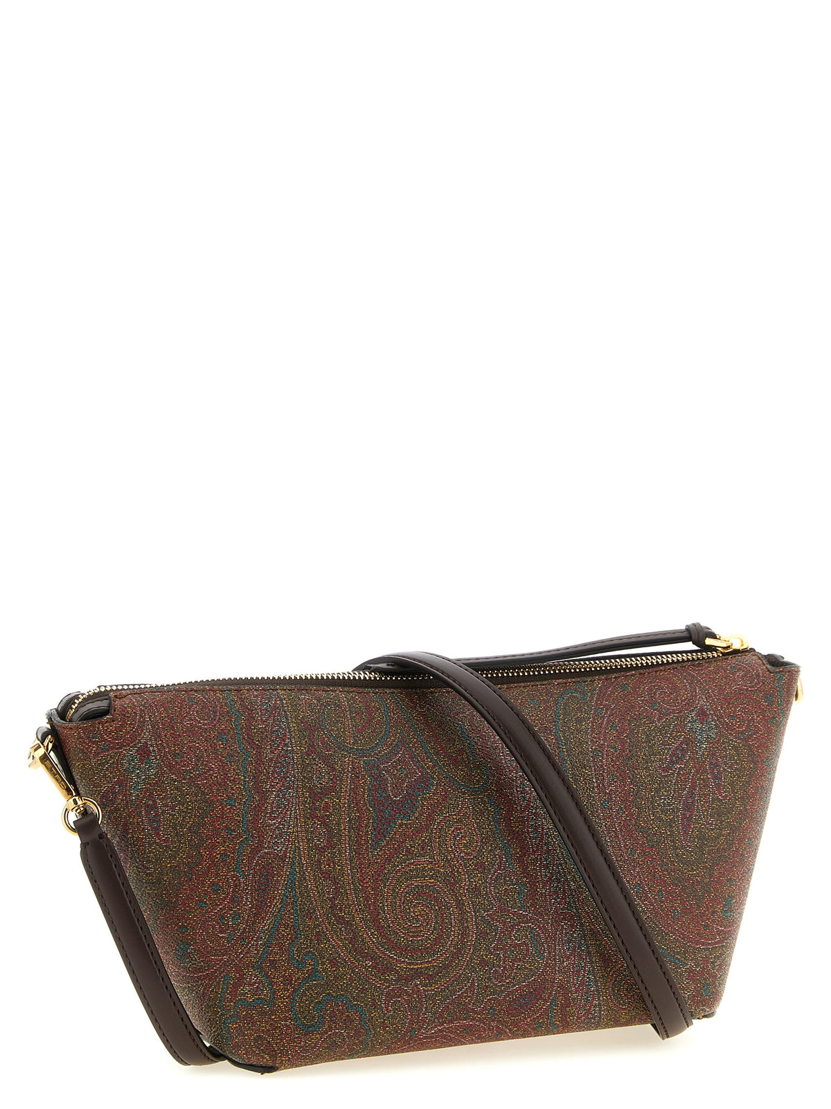 Etro Brown Cotton Crossbody Bag