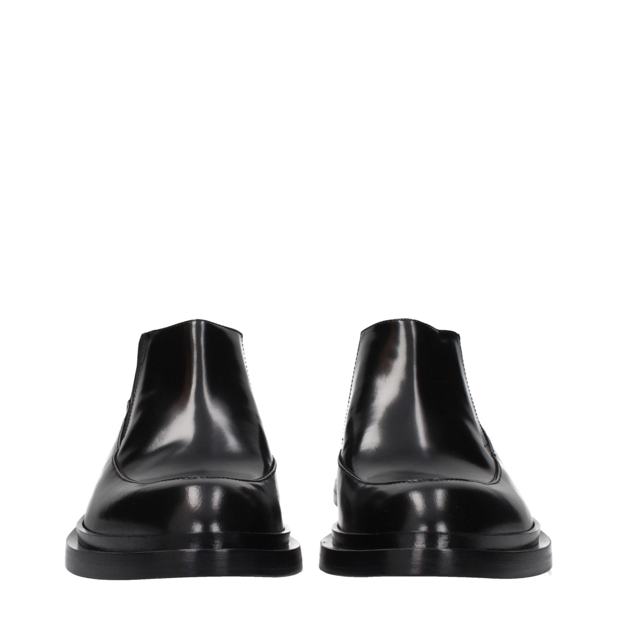 Jil Sander Black Leather Ankle Boots