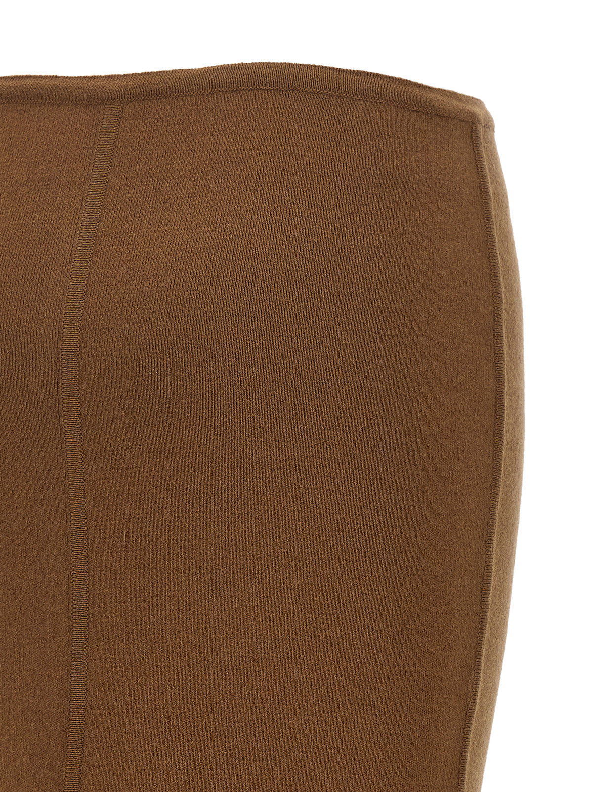 Max Mara Brown Virgin Wool Mini Skirt