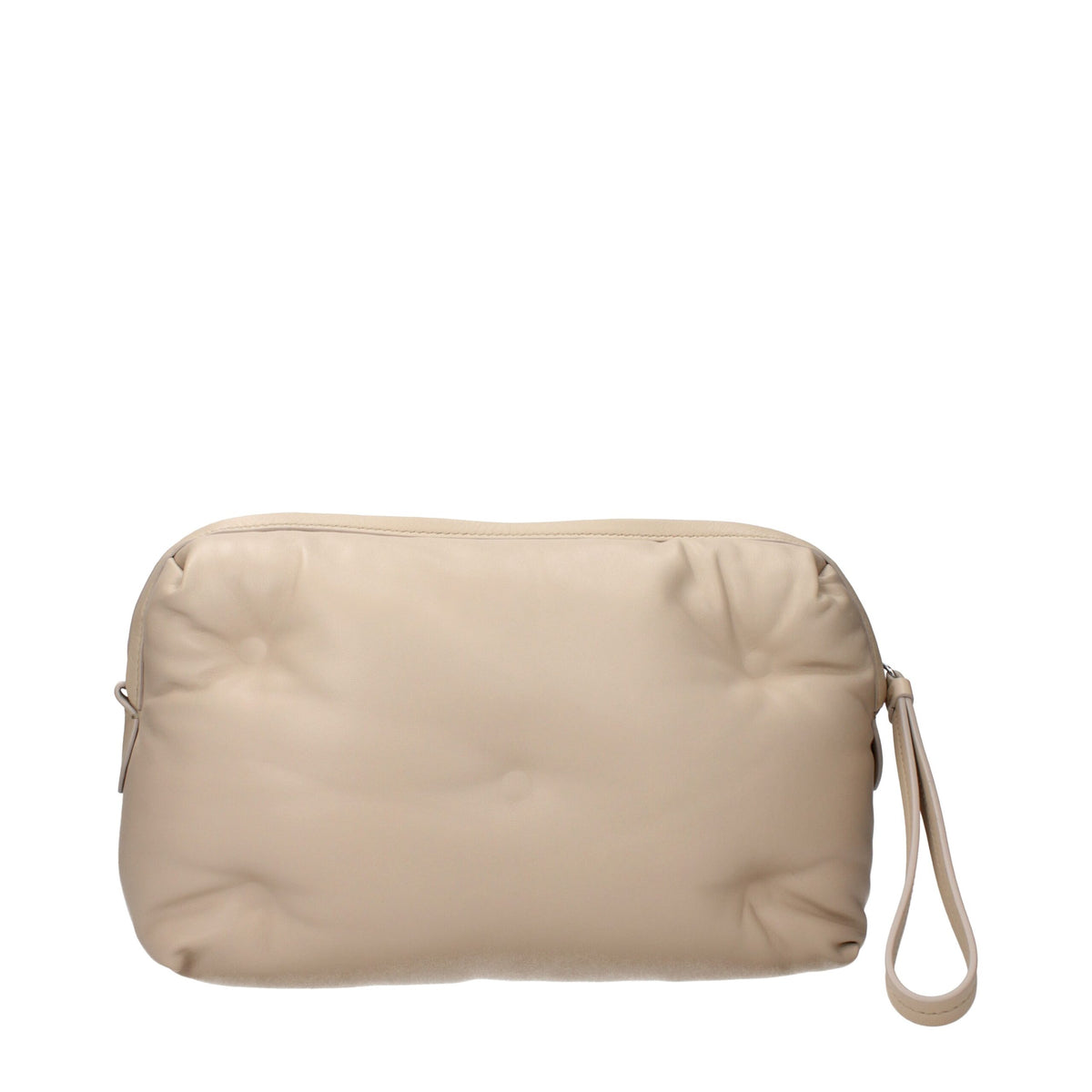 Maison Margiela Beige Leather Clutch Bag